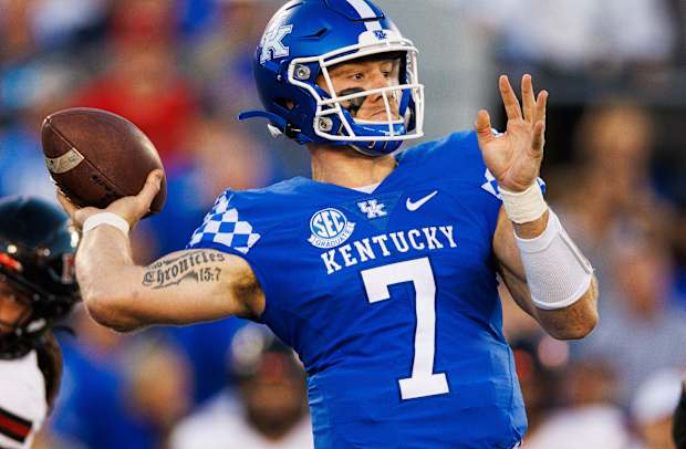 UK QB Will Levis Throw